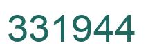 Number 331944 green image