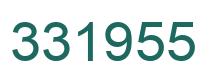 Number 331955 green image