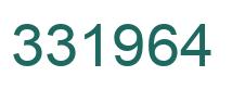 Number 331964 green image
