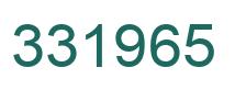 Number 331965 green image
