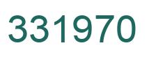 Number 331970 green image