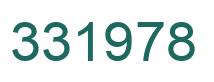 Number 331978 green image