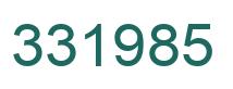 Number 331985 green image