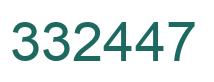 Number 332447 green image