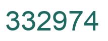 Number 332974 green image