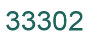 Number 33302 green image