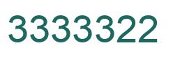 Number 3333322 green image