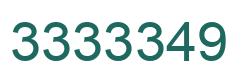 Número 3333349 imagen verde