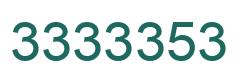 Número 3333353 imagen verde