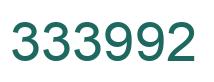 Number 333992 green image