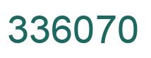 Number 336070 green image