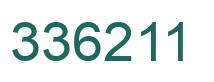 Number 336211 green image