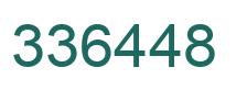 Number 336448 green image