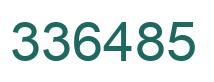 Número 336485 imagen verde
