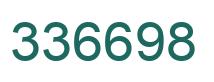 Number 336698 green image