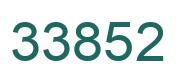 Number 33852 green image