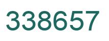 Número 338657 imagen verde