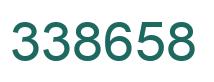Number 338658 green image