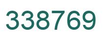 Number 338769 green image