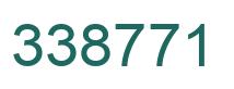 Number 338771 green image