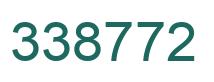 Number 338772 green image