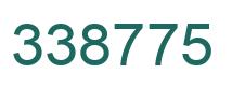 Number 338775 green image