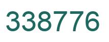 Number 338776 green image