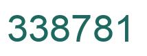 Number 338781 green image