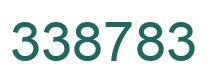 Number 338783 green image