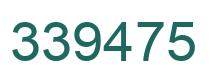 Number 339475 green image