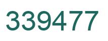 Number 339477 green image
