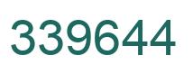 Number 339644 green image