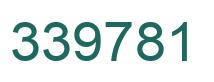 Number 339781 green image