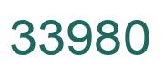 Number 33980 green image