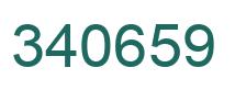 Number 340659 green image