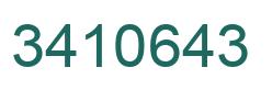 Number 3410643 green image