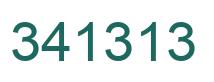 Number 341313 green image