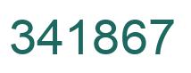 Number 341867 green image