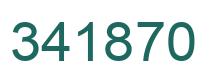 Number 341870 green image