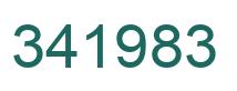 Number 341983 green image