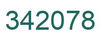 Number 342078 green image