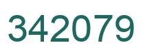 Number 342079 green image