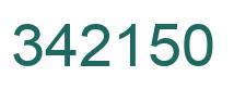 Number 342150 green image