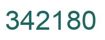 Number 342180 green image