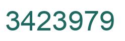 Number 3423979 green image