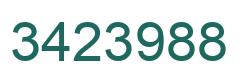 Number 3423988 green image