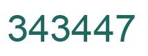 Número 343447 imagen verde