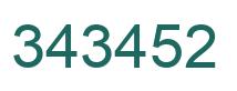 Número 343452 imagen verde