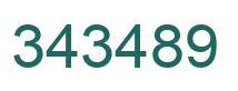 Número 343489 imagen verde
