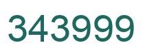 Number 343999 green image